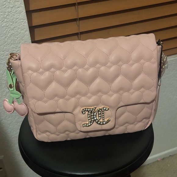 Juicy Couture Handbags - Juicy Couture Pink Quilted Crossbody Bag